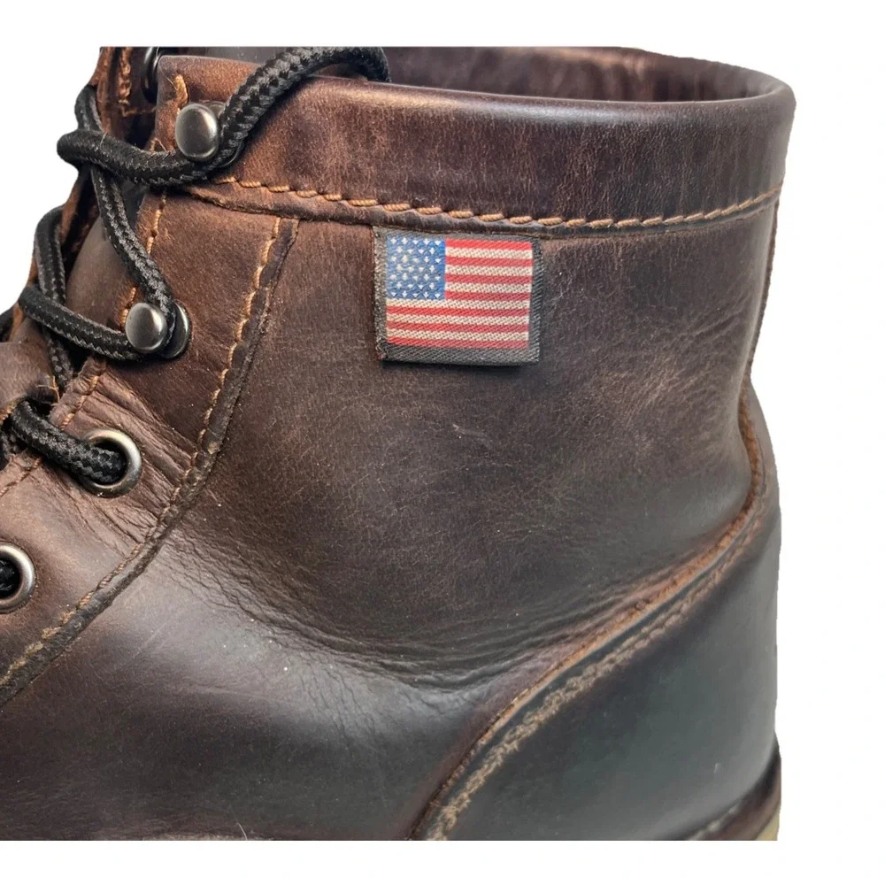 Danner Bull Run Moc 6” Toe Work‎ Brown Leather Boots Men's Size 13